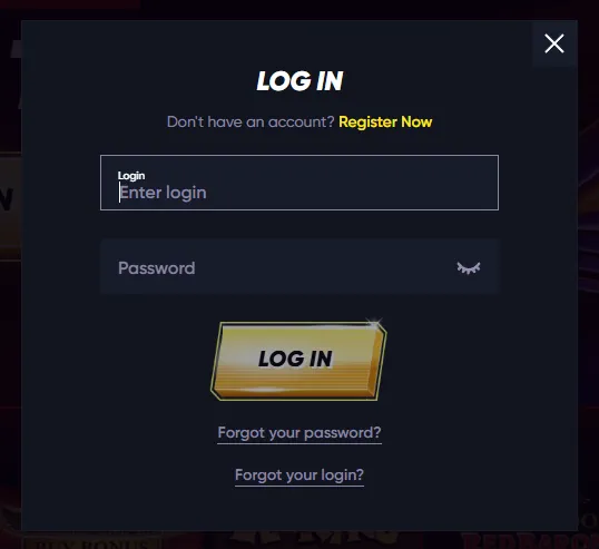 QuickWin secure user login portal and account access